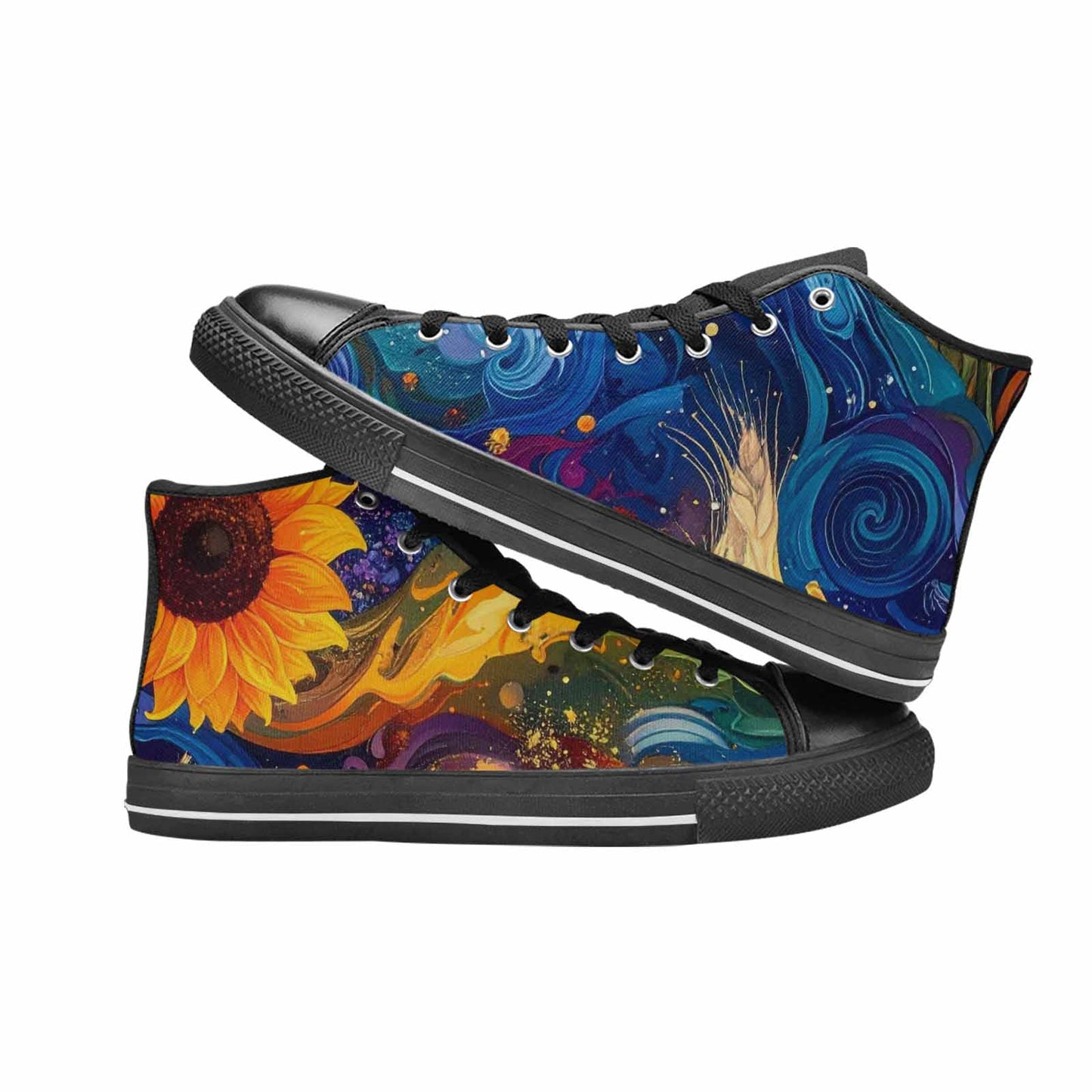 MEN'S Blend All Versions High Top Canvas Vibrant Chaos Sneakers