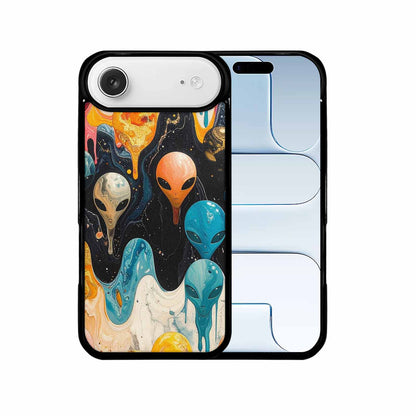iPhone 17 Air Case — Aliens Marblealiens Pattern Uk0 Alien Scifi, Custom Art Phone Cover