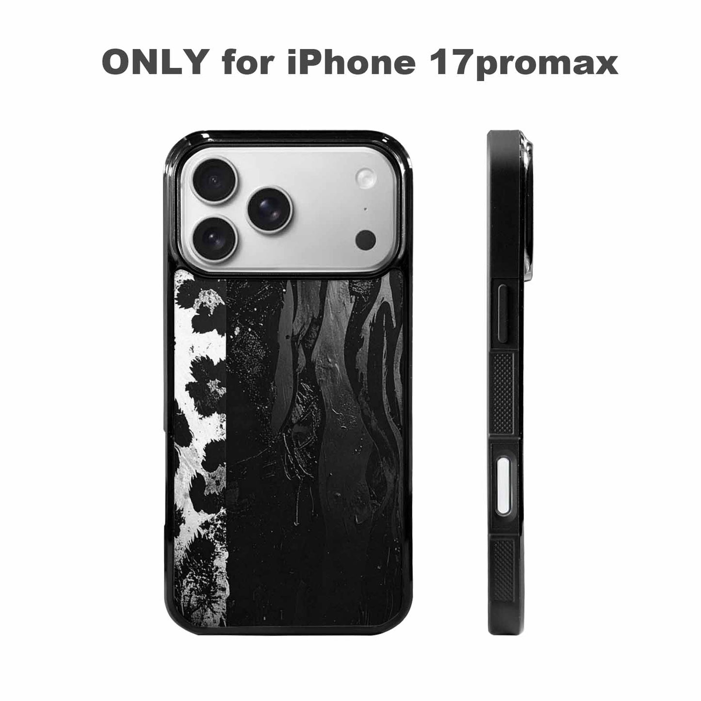 iPhone 17 Pro Max Case — Black And White Style Animal Print, Custom Art Phone Cover