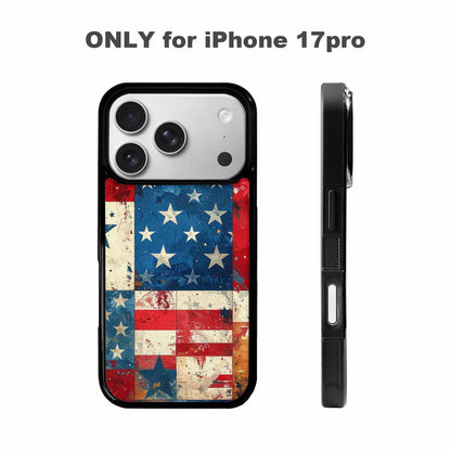 iPhone 17 Pro Case — Small American Flag Stars And Galaxy, Custom Print Case Cover