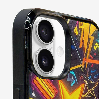 iPhone 16 Case — 80s Retro Motif 80s Retro Motifs, Original Design Phone Case