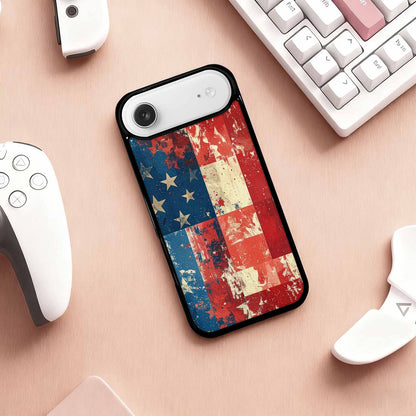 iPhone 17 Air Case — Small American Flag Stars And Galaxy, Personalized Phone Case