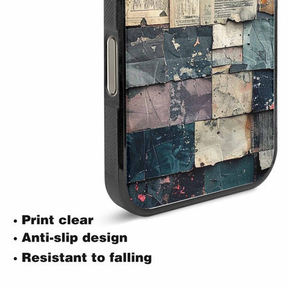 iPhone 15 Pro Max Case — Distressed Grunge Texture Pattern Hundreds Of, Custom Designed Case Cover