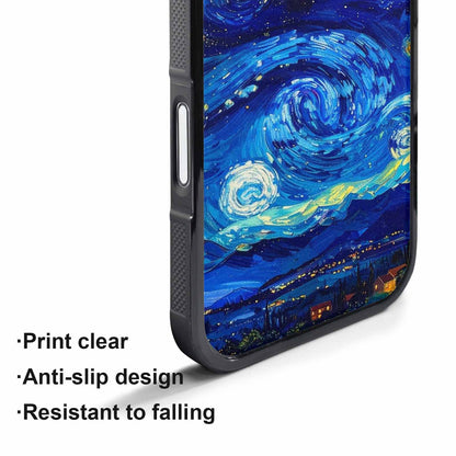 iPhone 17 Pro Max Case — Starry Night Van Gogh Galaxy Space, Custom Printed Phone Case
