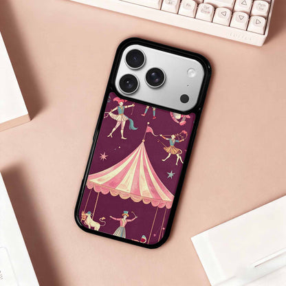 iPhone 17 Pro Case — Vintage Circus Art Pattern Retro Vintage, Custom Made Phone Cover