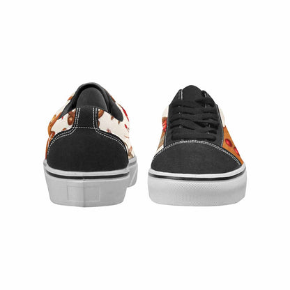 MEN'S Christmas Holly Snowflake Canvas Lace-Up Cottagecore Custom Shoes