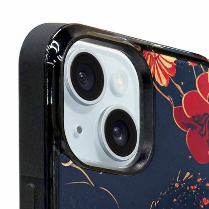 iPhone 15 Plus Case — Samurai Art Repeat Pattern, Custom Art Phone Cover