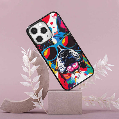 iPhone 15 Pro Max Case — French Bulldog Pop Art Pattern, Custom Print Case Cover
