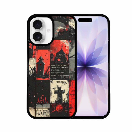 iPhone 17 Case — Vintage Horror Comic Panel Retro Vintage, Custom Made Phone Cover