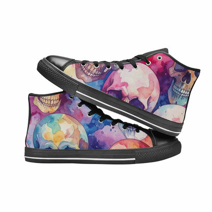 MEN'S Kulls - Watercolor High Top Canvas Y2K Custom Sneakers