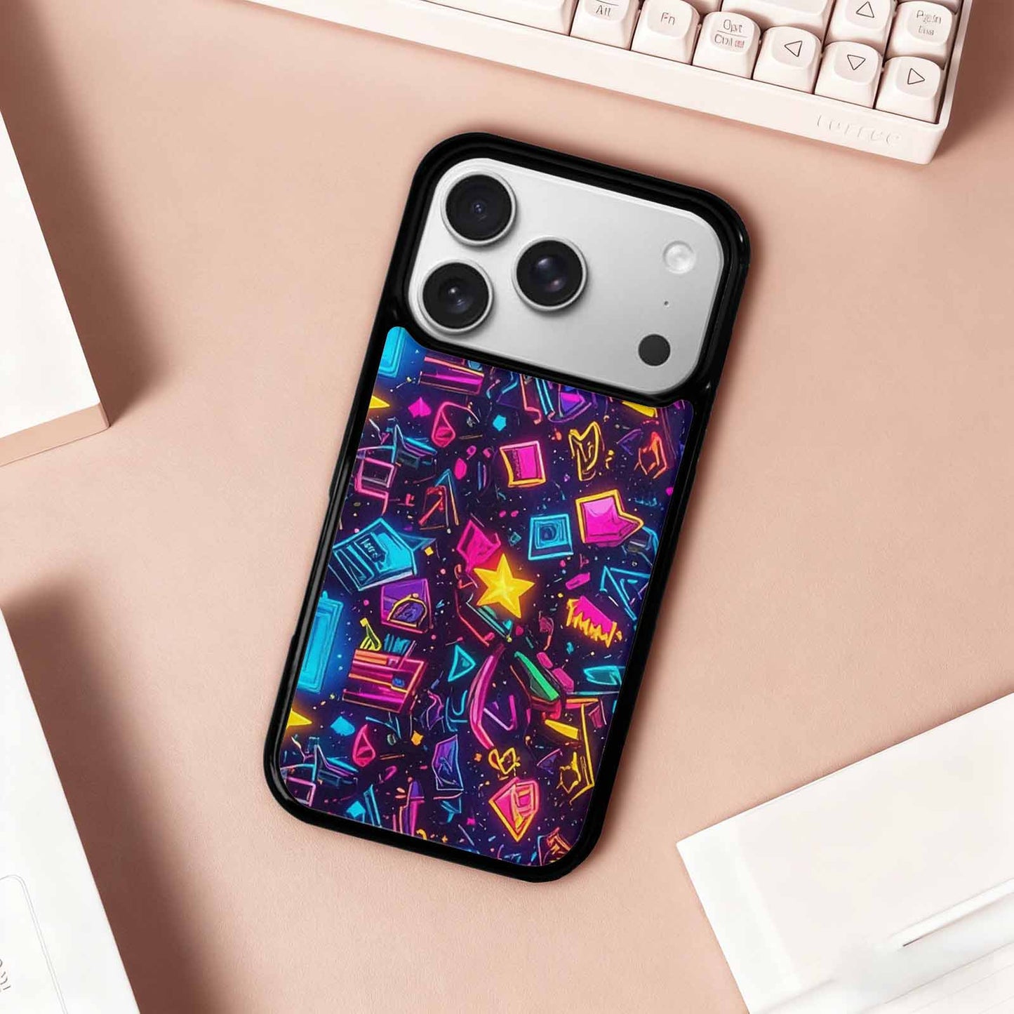 iPhone 17 Pro Case — Retro Motif Retro Motifs Pattern Retro, Custom Made Phone Cover