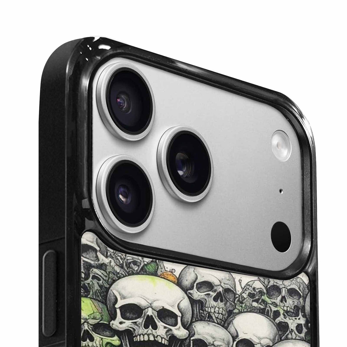 iPhone 17 Pro Case — Black Green Ink Rainbow From Gothic, Personalized Phone Case
