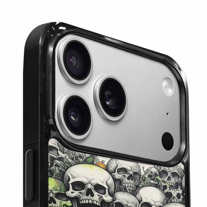 iPhone 17 Pro Case — Black Green Ink Rainbow From Gothic, Personalized Phone Case