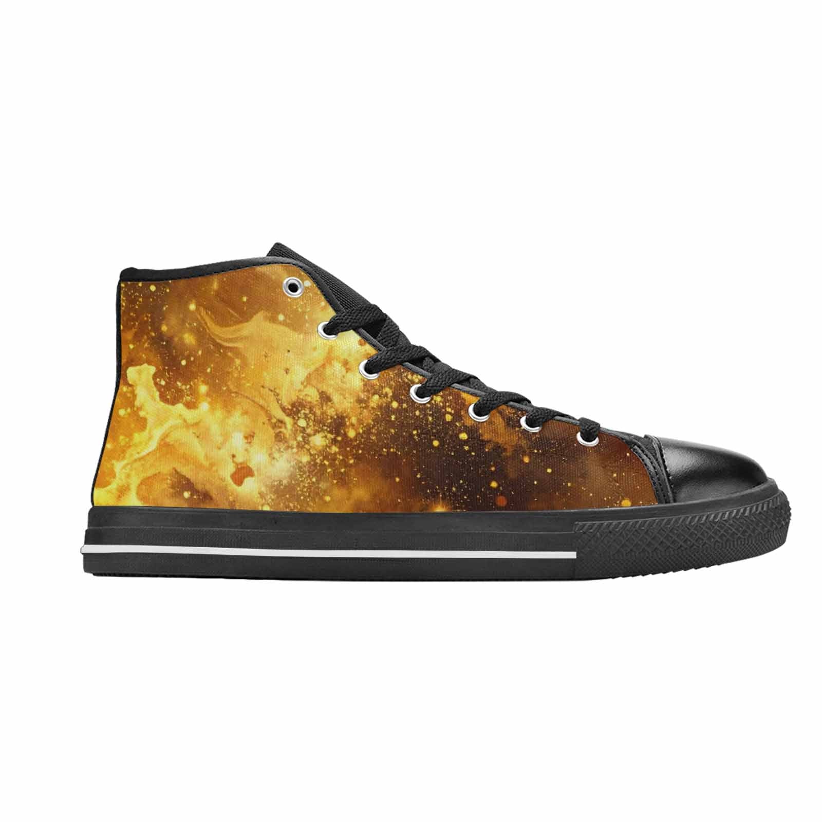 MEN'S Galaxy Art - High Top Canvas Dark Academia Custom Shoes
