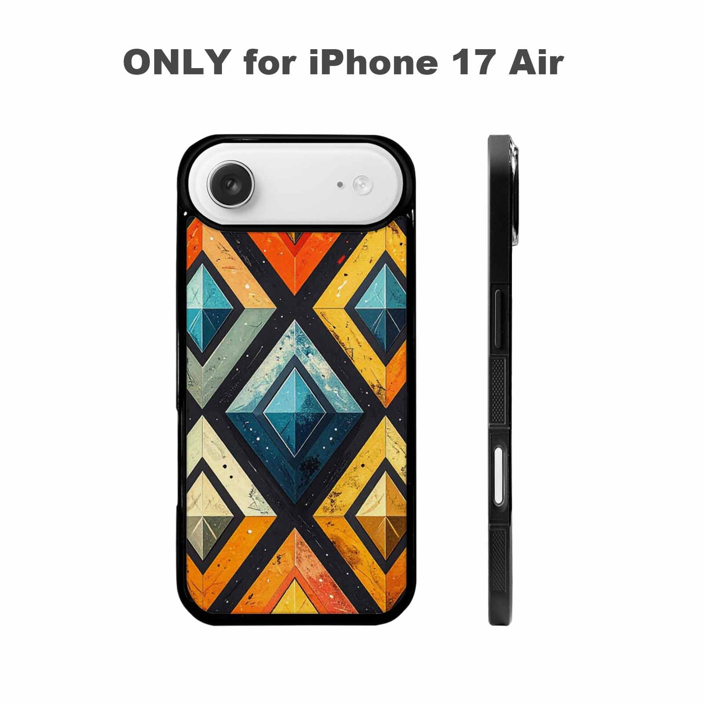 iPhone 17 Air Case — Vintage Summer Diamond Retro Vintage, Custom Print Case Cover