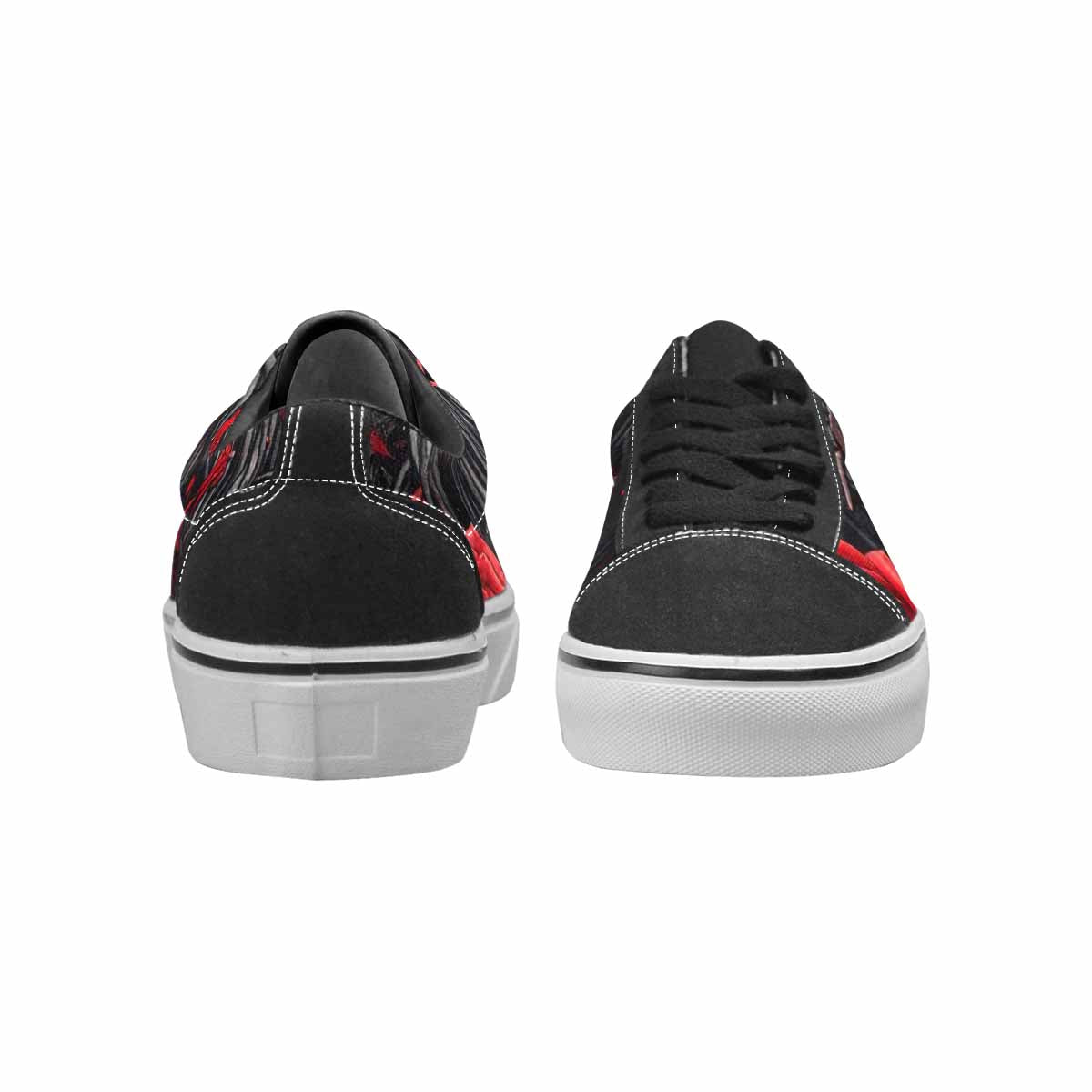 WOMEN'S Barbed Wire Coil Lace-Up Canvas Grunge Custom Shoes