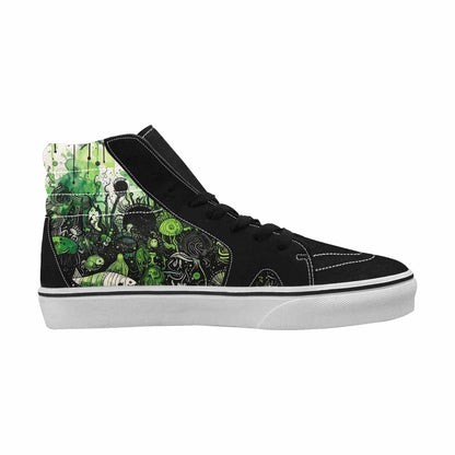 MEN'S Sea Creature Burst High Top Canvas Melting Art Custom Sneakers