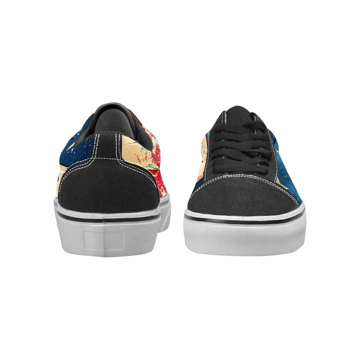 WOMEN'S American Flag Stars Canvas Lace-Up Surreal Sneakers