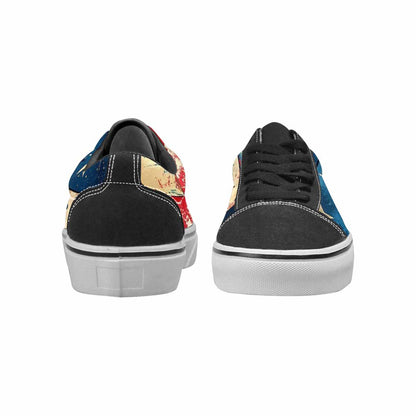 WOMEN'S American Flag Stars Canvas Lace-Up Surreal Sneakers