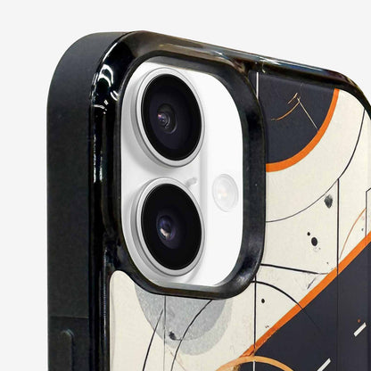iPhone 16 Plus Case — Basketball Pattern Court Lines And Balls, Custom Print Case Cover