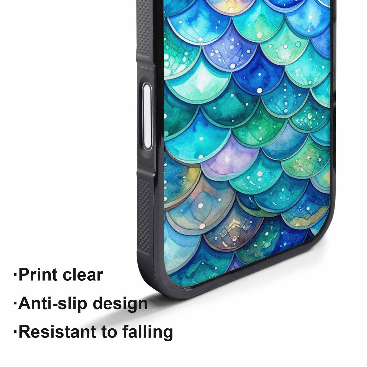 iPhone 17 Pro Case — Mermaid Scale Original Art, Custom Designed Case Cover