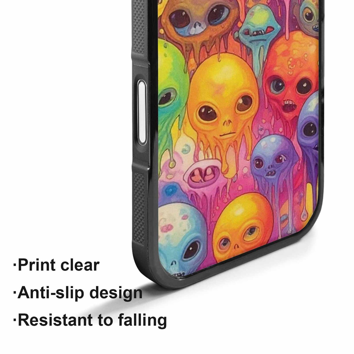 iPhone 17 Case — Aliens Tie Dyemelting Aliens Tie Dye, Custom Printed Phone Case