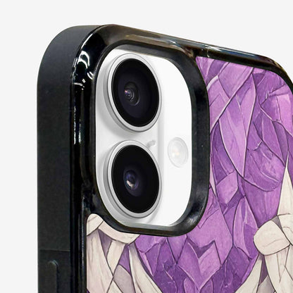 iPhone 16 Plus Case — Genderqueer Flag Color Theme Small Rainbow, Original Design Phone Case