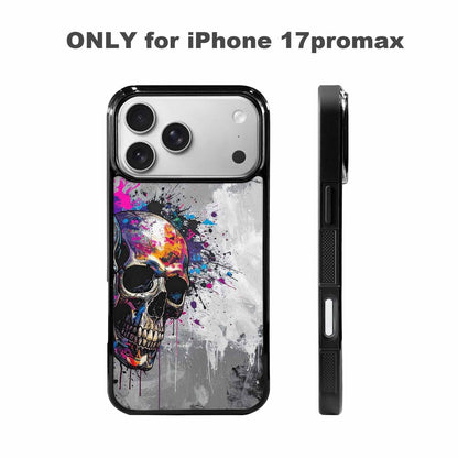 iPhone 17 Pro Max Case — Skull Dark Art Gothic Print Gothic, Custom Printed Phone Case
