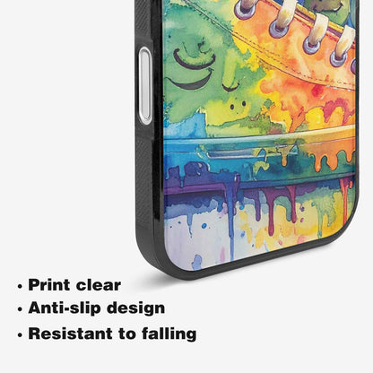 iPhone 16 Case — Smiley Facessmiley Faces Tie D, Custom Made Phone Cover