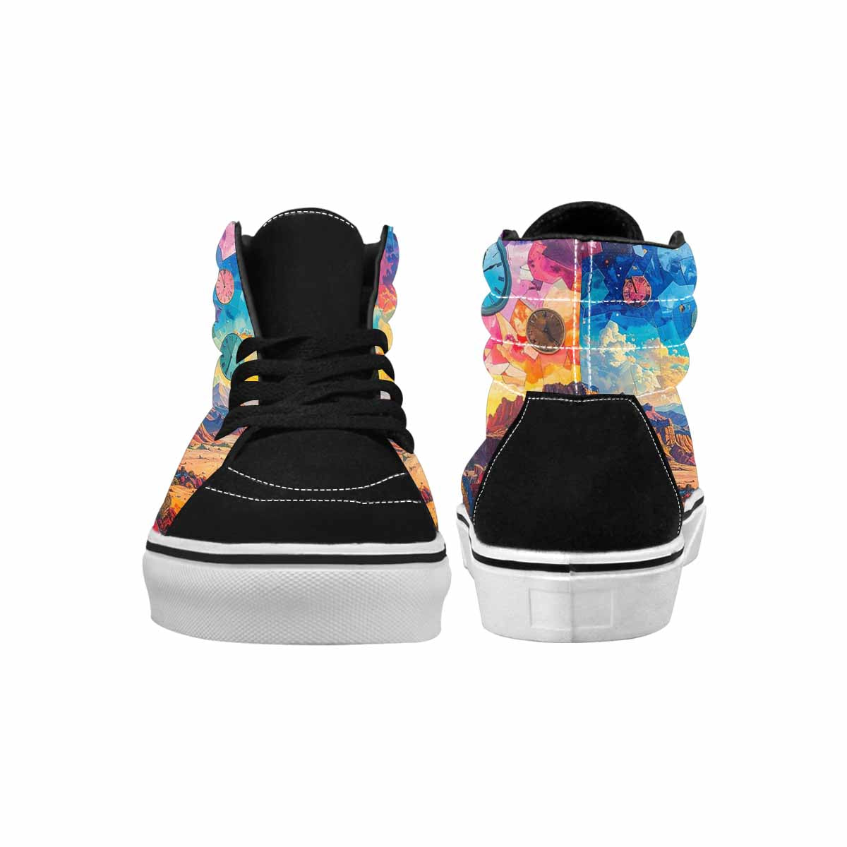 MEN'S Surreal Dream Fragment High Top Canvas Aesthetic Custom Shoes