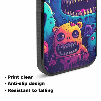 iPhone 15 Plus Case — Overlapping Endlessly No Empty Space Monsters, Personalized Phone Case