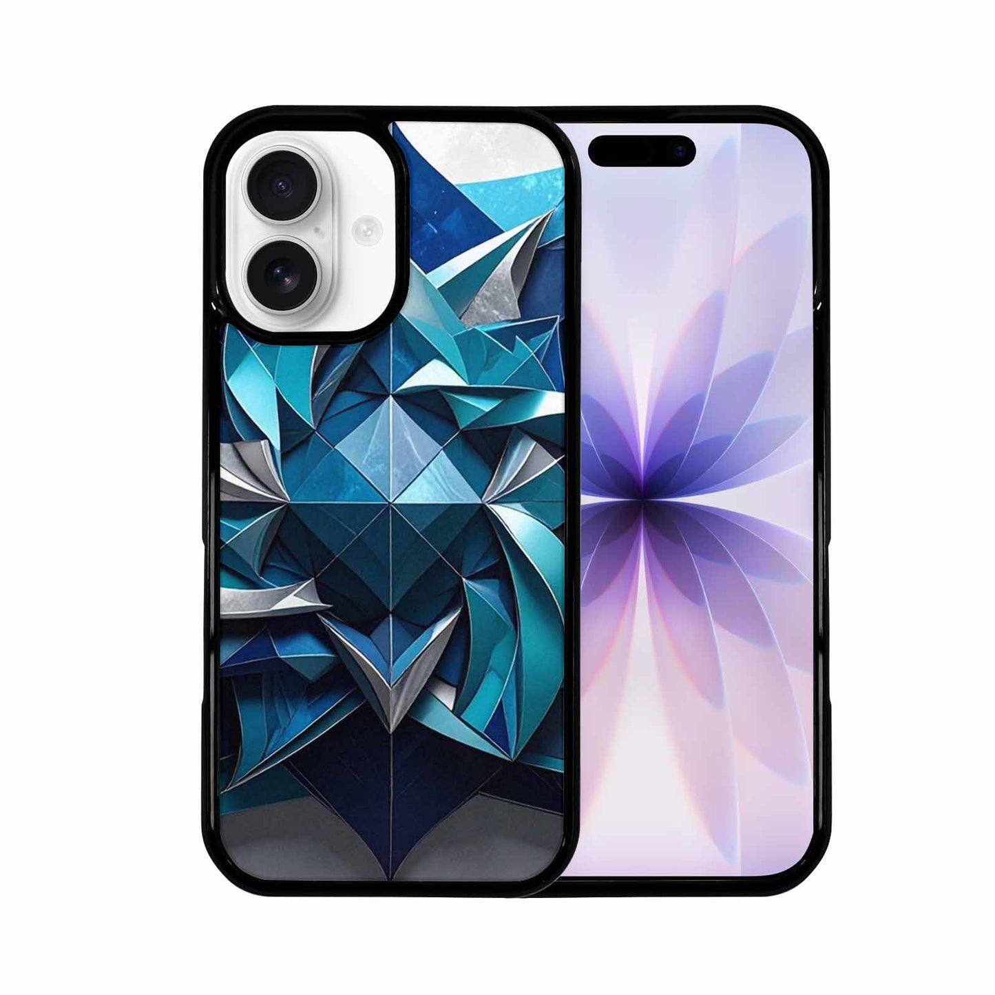 iPhone 17 Case — Geometric Origami Art Pattern Original Art, Custom Printed Phone Case