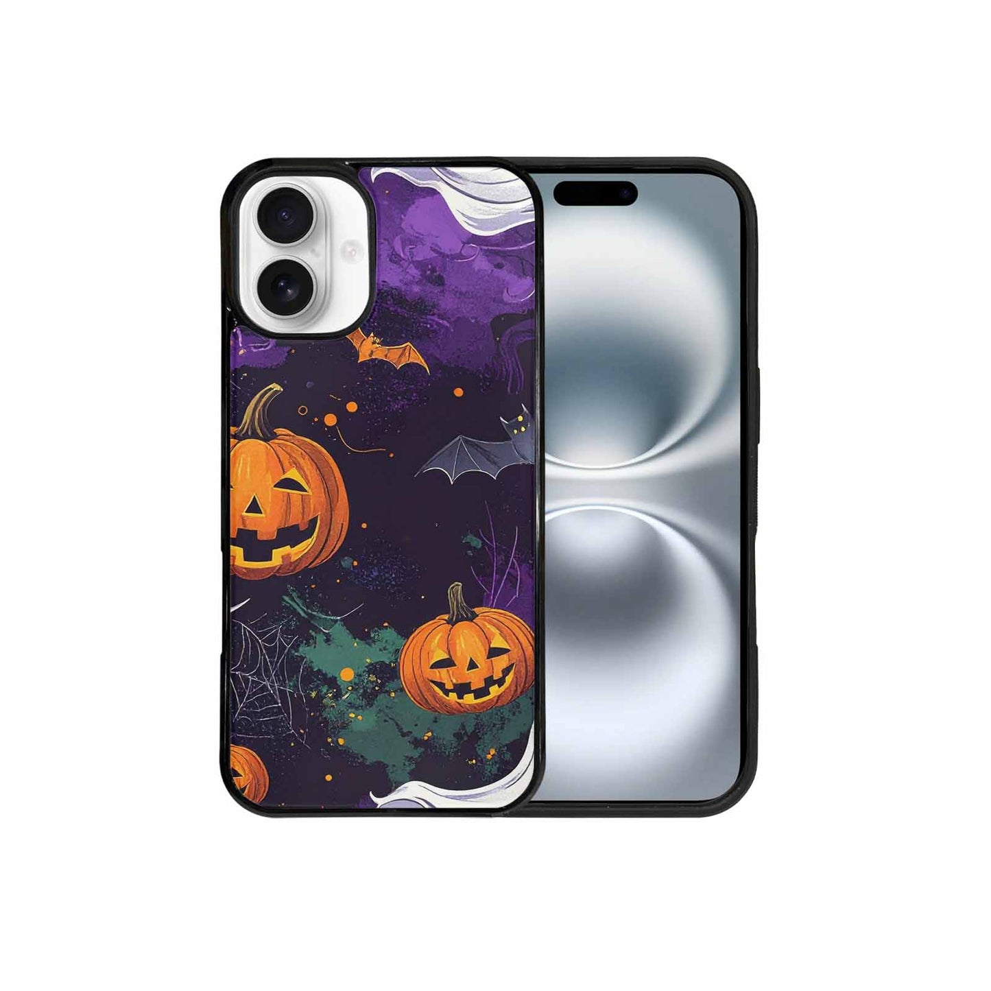 iPhone 16 Plus Case — Halloween Art Print Edge To Edge, Custom Printed Phone Case