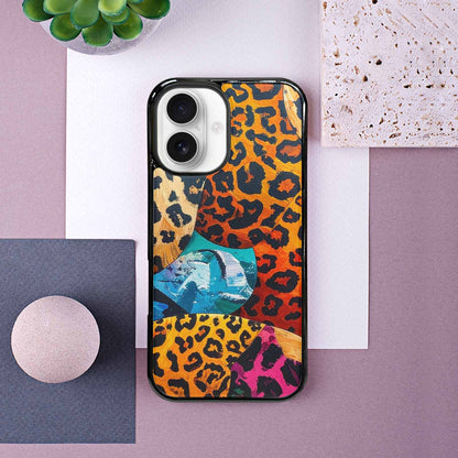 iPhone 16 Case — Full Color Vibrant Animal Print Animal, Original Design Phone Case