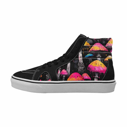 MEN'S Rainbow Drip Mushrooms High Top Canvas Dreamcore Custom Shoes