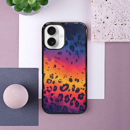 iPhone 16 Case — Leopard Print Gradient, Custom Made Phone Cover