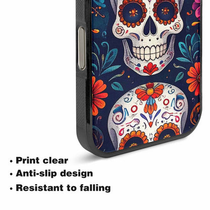 iPhone 16 Pro Max Case — Day Dead Sugar Skull Art 100s, Custom Designed Case Cover
