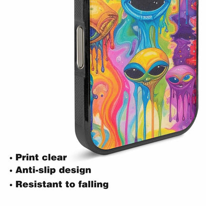 iPhone 16 Pro Max Case — Aliens Tie Dyemelting Aliens P Bod, Personalized Phone Case