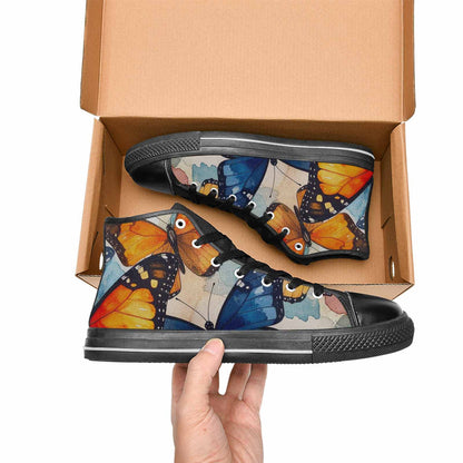MEN'S Butterfly Wing High Top Canvas Aesthetic Shoes