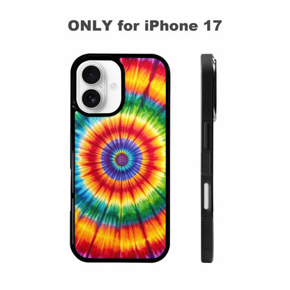 iPhone 17 Case — Rainbow Spiral Tie Dye Alt Tie, Custom Phone Case
