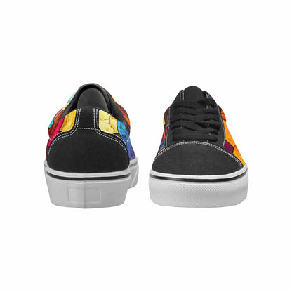 WOMEN'S Faith Cross Lace-Up Canvas Kaleidoscope Custom Sneakers