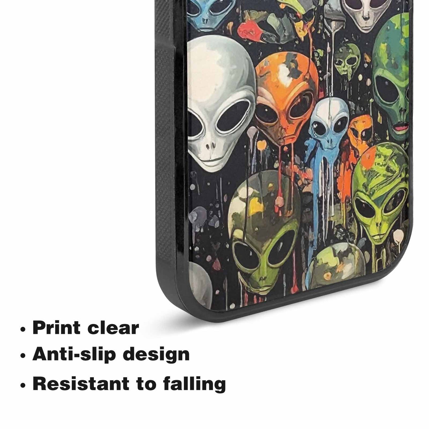 iPhone 15 Plus Case — Aliens Camo Aliens Pattern Hundreds Of, Personalized Phone Case