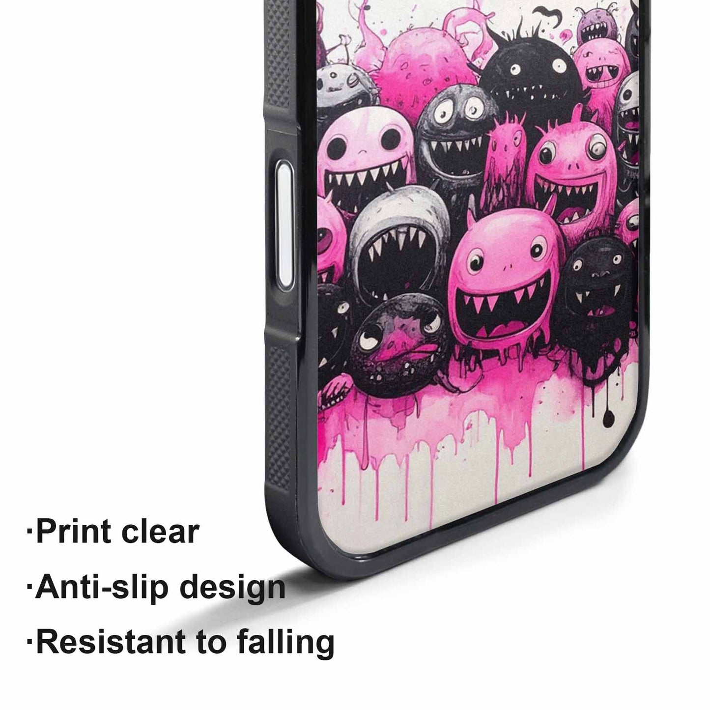 iPhone 17 Pro Max Case — Monsters (general) Black &amp; Cartoon Cute, Personalized Phone Case
