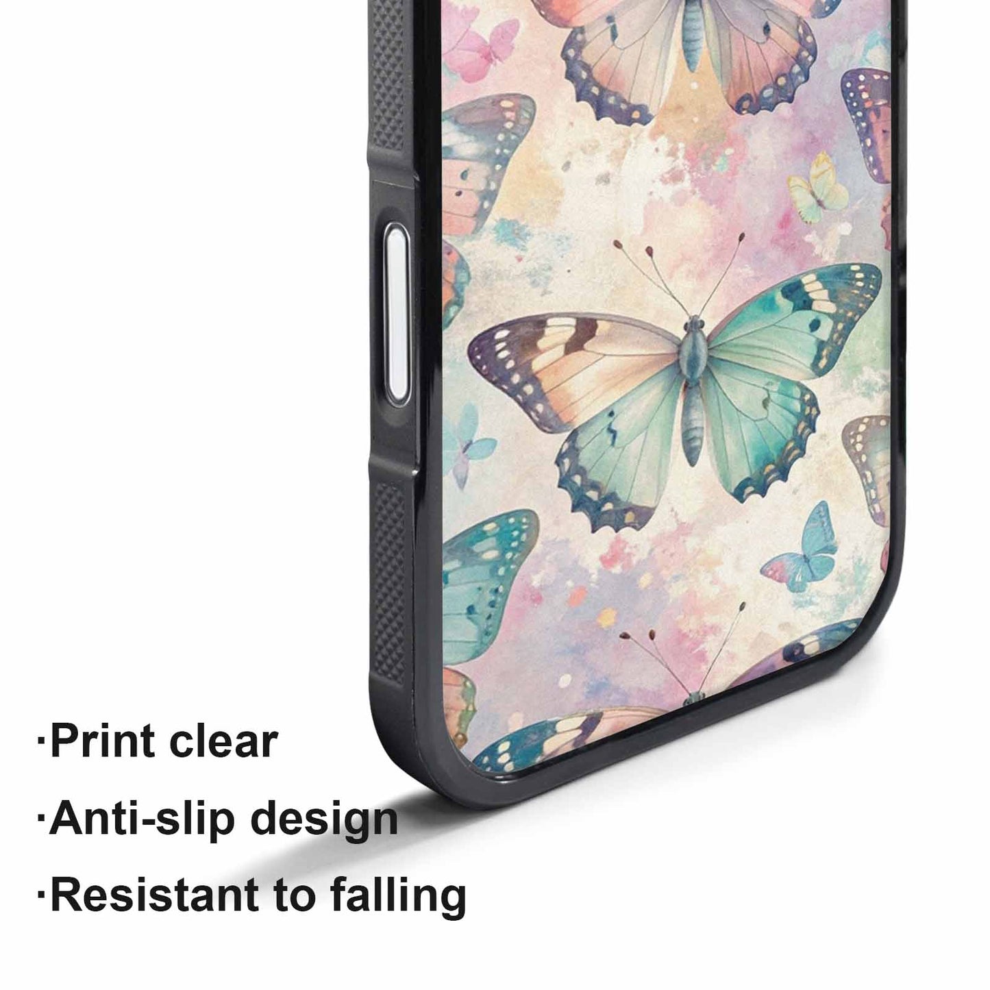 iPhone 17 Pro Case — Pastel Animal Print Butterfly Animal Print, Custom Art Phone Cover