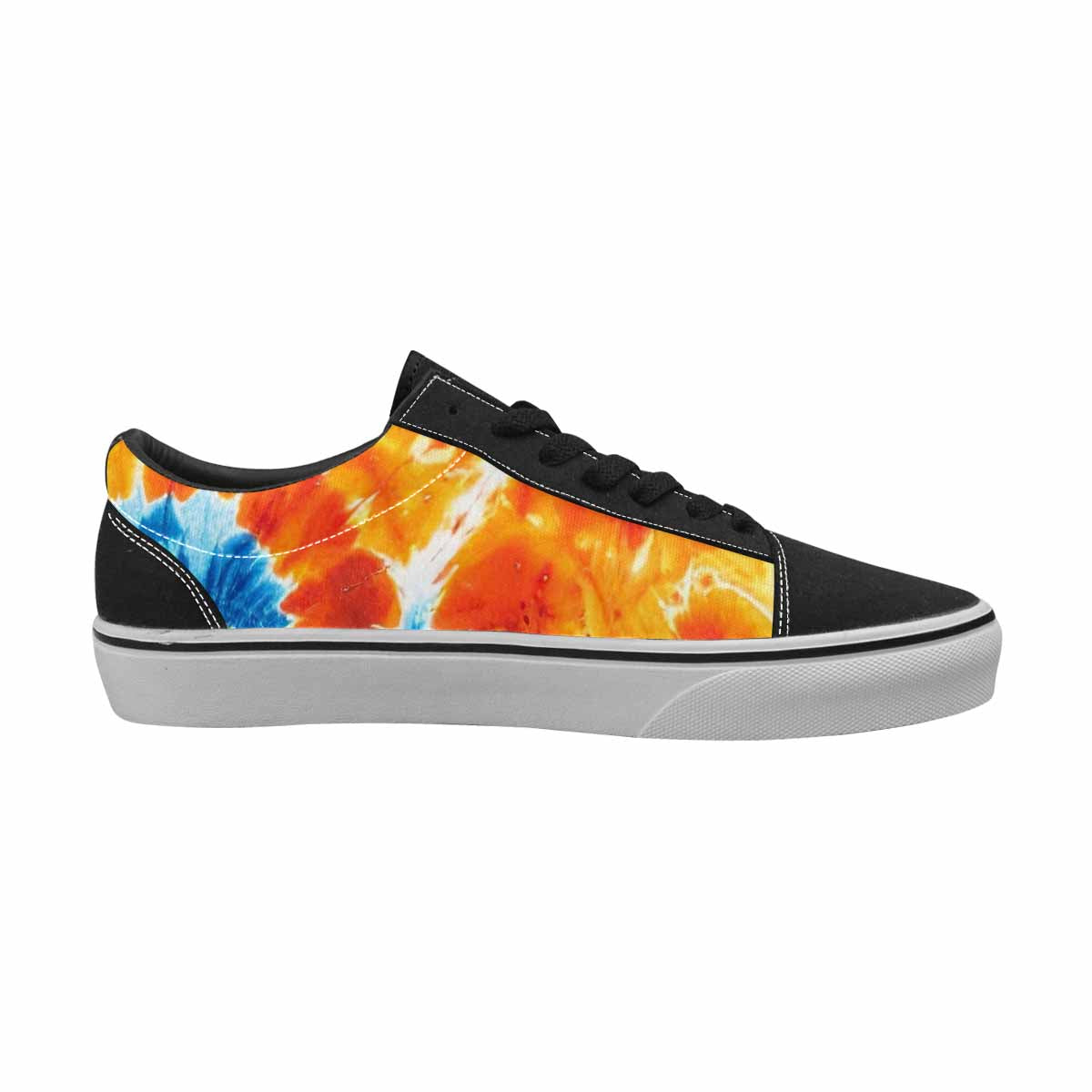 WOMEN'S Tie Dye Mixed Style Canvas Lace-Up Vibrant Chaos Sneakers
