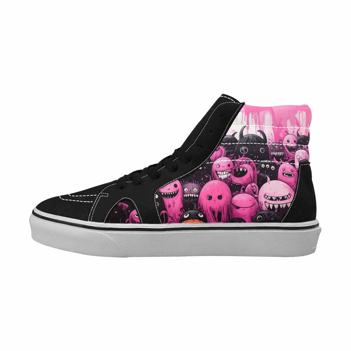 MEN'S Monsters (general) High Top Canvas Dark Academia Sneakers