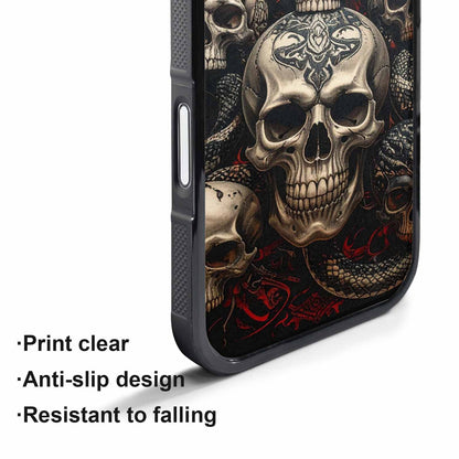 iPhone 17 Air Case — Skull Dark Art Gothic Print Gothic, Custom Printed Phone Case