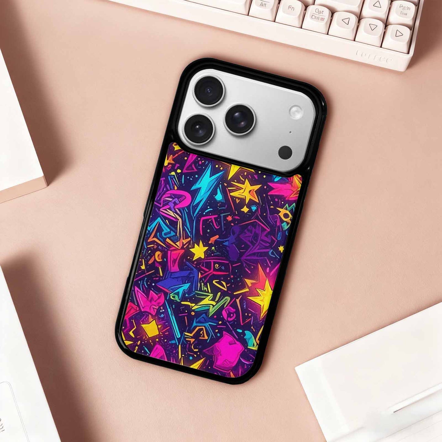 iPhone 17 Pro Case — Retro Motif Retro Motifs Pattern Retro, Original Design Phone Case