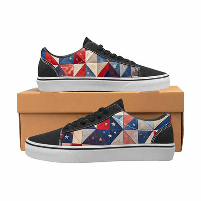 MEN'S American Flag Stars Canvas Lace-Up Grunge Sneakers