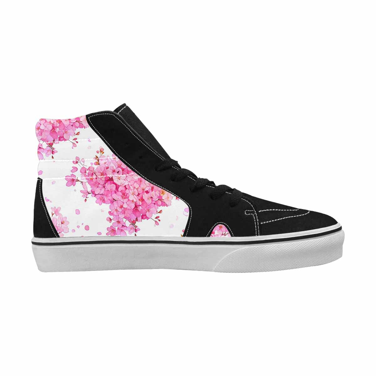 MEN'S Cherry Blossom Branch High Top Canvas Grunge Shoes